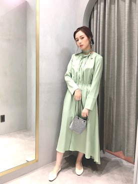 「ドレスアップ」｜「アイテム（その他）」を使った、meiさん（レディース・162cm）の秋コーディネート