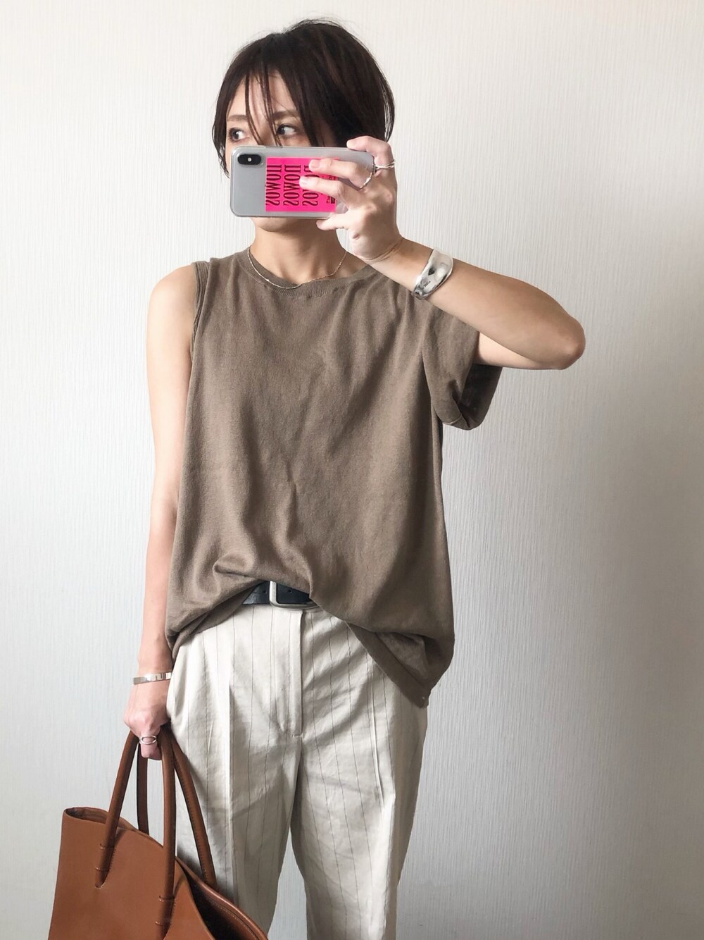 Plage Linen stripe SLAXパンツ plage（プラージュ）の「Linen stripe SLAX パンツ◇（その他