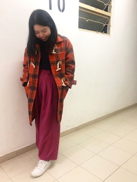 「working style」｜「アイテム（ダッフルコート）」を使った、demi.alienさん（レディース・155cm）の冬コーディネート