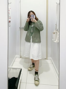 「MERLOT（メルロー）のアイテム（その他アウター）」を使った、ymmdsxさん（レディース・155cm）の秋コーディネート