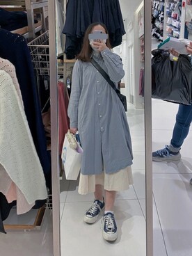 「日常」｜「アイテム（ワンピース/ドレス）」を使った、ymmdsxさん（レディース・155cm）の冬コーディネート