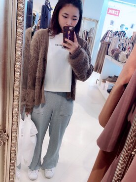 「DISCOAT（ディスコート）のアイテム（その他アウター）」を使った、mamiさん（レディース・152cm）の秋コーディネート