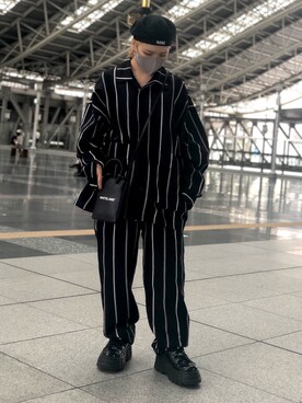 「WHITELAND（ホワイトランド）のWHITELAND/ホワイトランド/リネンシャツ（シャツ/ブラウス）」を使った、YU-KA OZAWAさん（レディース・153cm）の夏コーディネート