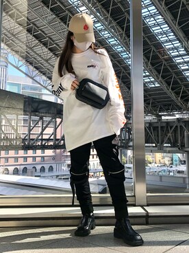 YU-KA OZAWAさん（レディース・153cm）の冬コーディネート