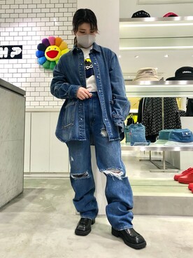 「L.H.P Private Brand（エルエイチピープライベートブランド）のアイテム」を使った、YU-KA OZAWAさん（レディース・153cm）の冬コーディネート