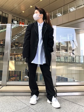 「Ctr1（コントロール）のアイテム」を使った、YU-KA OZAWAさん（レディース・153cm）の春コーディネート