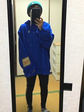 「ANDGEEBEE（アンジービー）のアイテム（パンツ）」を使った、nyam7さん（レディース・155cm）の秋コーディネート
