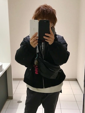 「ANDGEEBEE（アンジービー）のアイテム（ジャケット/アウター）」を使った、nyam7さん（レディース・155cm）の秋コーディネート