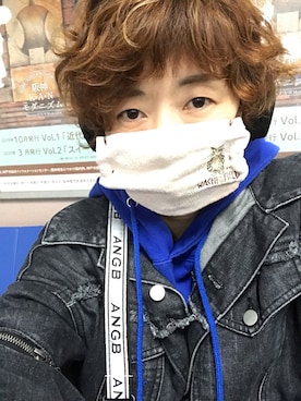 「ANDGEEBEE（アンジービー）のアイテム（ジャケット/アウター）」を使った、nyam7さん（レディース・155cm）の春コーディネート