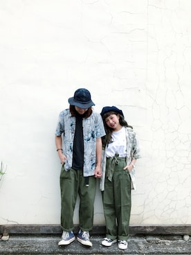 「hawaii」｜「アイテム（ハンチング/ベレー帽）」を使った、_h.n.d.w_さん（メンズ・180cm）の春コーディネート