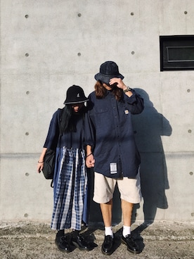 「carhartt」｜「アイテム（ワンピース/ドレス）」を使った、_h.n.d.w_さん（メンズ・180cm）の秋コーディネート