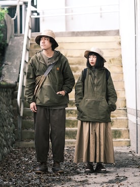 「Gramicci（グラミチ）のアイテム（スカート）」を使った、_h.n.d.w_さん（メンズ・180cm）の春コーディネート