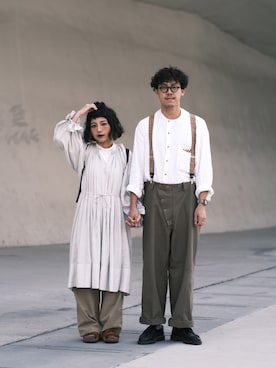 「BEAMS BOY（ビームスボーイ）のアイテム（ワンピース/ドレス）」を使った、_h.n.d.w_さん（メンズ・180cm）の春コーディネート