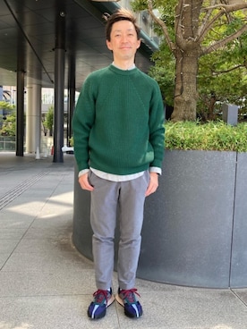 「UNITED ARROWS（ユナイテッドアローズ）のアイテム」を使った、KANAIさん（メンズ・173cm）の秋コーディネート