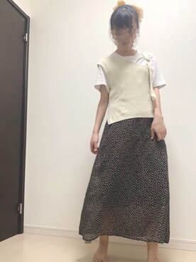 「tiptop」｜はるかこさん（レディース・157cm）の夏コーディネート