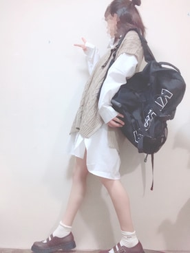 「ラブアンドピース2020」｜「アイテム（その他シューズ）」を使った、はるかこさん（レディース・157cm）の秋コーディネート