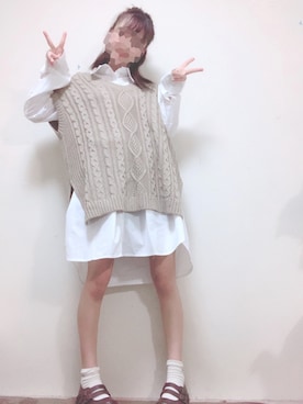 「ラブアンドピース2020」｜「アイテム（その他シューズ）」を使った、はるかこさん（レディース・157cm）の秋コーディネート