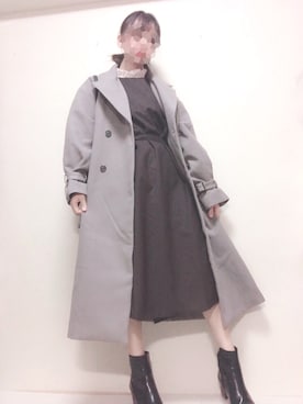 「apres jour（アプレジュール）のアイテム（チェスターコート）」を使った、はるかこさん（レディース・157cm）の秋コーディネート