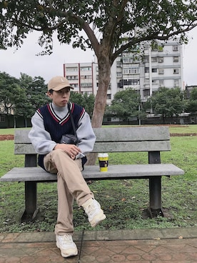 「zakka w（zakka w）のアイテム」を使った、Owen Wu さん（メンズ・174cm）の秋コーディネート