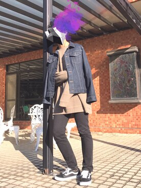 「wearhalloween2017」｜「アイテム（デニムジャケット）」を使った、しゅんさん（メンズ・178cm）の秋コーディネート