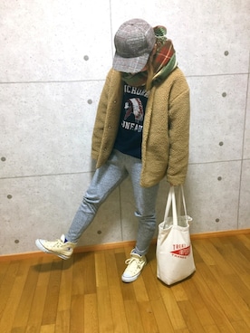 𝚁𝚒𝚎 ‪︎‬‪︎☺︎さん（レディース・160cm）の冬コーディネート