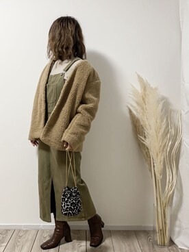 「LUANA（ルアナ）のアイテム」を使った、𝚁𝚒𝚎 ‪︎‬‪︎☺︎さん（レディース・160cm）の冬コーディネート