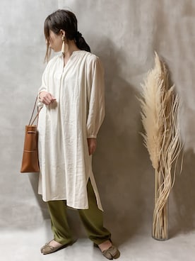 「LUANA（ルアナ）のアイテム」を使った、𝚁𝚒𝚎 ‪︎‬‪︎☺︎さん（レディース・160cm）の春コーディネート