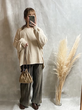 「LUANA（ルアナ）のアイテム」を使った、𝚁𝚒𝚎 ‪︎‬‪︎☺︎さん（レディース・160cm）の秋コーディネート
