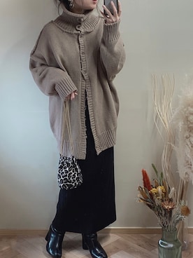 「SVEC（シュベック）のアイテム（ブーツ）」を使った、𝚁𝚒𝚎 ‪︎‬‪︎☺︎さん（レディース・160cm）の冬コーディネート