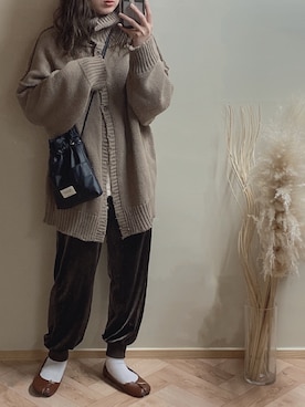 𝚁𝚒𝚎 ‪︎‬‪︎☺︎さん（レディース・160cm）の冬コーディネート