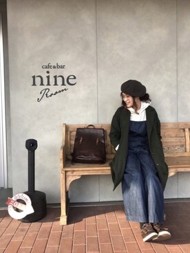 「SM2（エスエムツー）のアイテム（チェスターコート）」を使った、midoriさん（レディース・164cm）の冬コーディネート