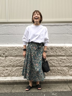 「TOOLS（ツゥールズ）のアイテム」を使った、canae ueharaさん（レディース・162cm）の夏コーディネート