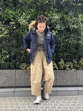 「BEAMS BOY（ビームスボーイ）のアイテム（ブルゾン）」を使った、canae ueharaさん（レディース・162cm）の秋コーディネート