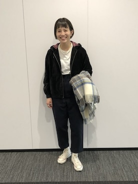 canae ueharaさん（レディース・162cm）の冬コーディネート