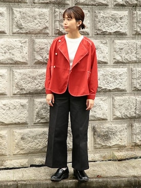 「シンプルおしゃれが好き」｜canae ueharaさん（レディース・162cm）の秋コーディネート