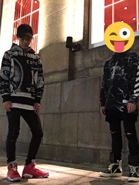 「OFF-WHITE」｜「アイテム（その他）」を使った、たそさん（メンズ・171cm）の秋コーディネート