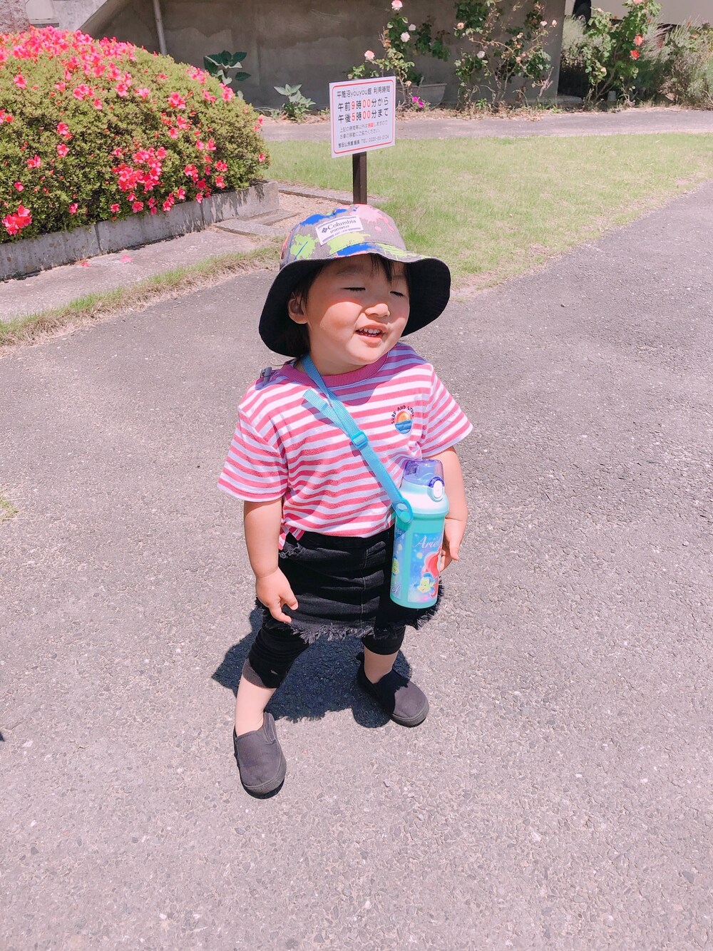 「ZARAのアイテム（Tシャツ/カットソー、ピンク系）」を使った、ya-tanさん（レディース・162cm）の夏コーディネートの1枚目の写真