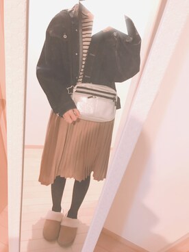 「PairPair（ペアペア）のアイテム（デニムジャケット）」を使った、hii_tonさん（レディース・165cm）の春コーディネート