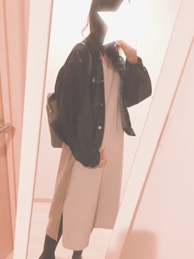 「PairPair（ペアペア）のアイテム（デニムジャケット）」を使った、hii_tonさん（レディース・165cm）の春コーディネート