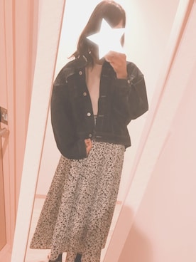 「PairPair（ペアペア）のアイテム（デニムジャケット）」を使った、hii_tonさん（レディース・165cm）の春コーディネート