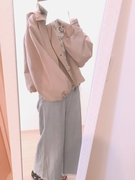 「アプレジュール」｜「アイテム（マウンテンパーカー）」を使った、hii_tonさん（レディース・165cm）の春コーディネート