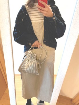 「pairpair」｜「アイテム（ジャケット/アウター）」を使った、hii_tonさん（レディース・165cm）の春コーディネート