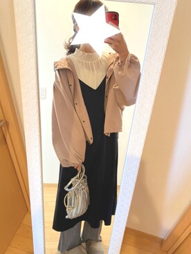 「apres jour（アプレジュール）のアイテム（マウンテンパーカー）」を使った、hii_tonさん（レディース・165cm）の春コーディネート
