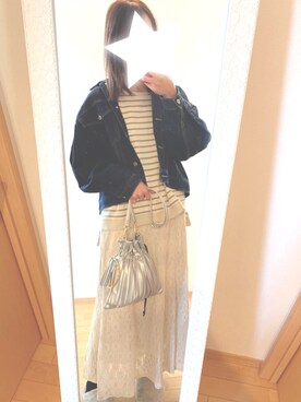 「pairpair」｜「アイテム（ジャケット/アウター）」を使った、hii_tonさん（レディース・165cm）の春コーディネート