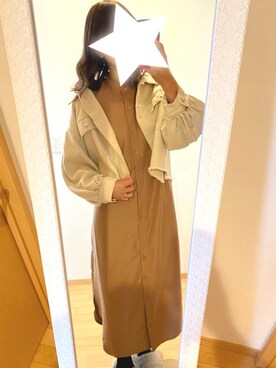 「Discoat」｜「アイテム（その他アウター）」を使った、hii_tonさん（レディース・165cm）の春コーディネート