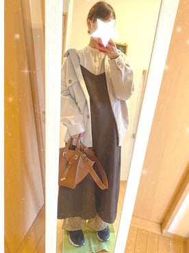 「レースパンツ」｜「アイテム（その他アウター）」を使った、hii_tonさん（レディース・165cm）の春コーディネート