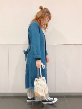 Rinaさん（レディース・158cm）の冬コーディネート