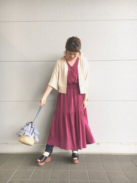 Rinaさん（レディース・158cm）の夏コーディネート