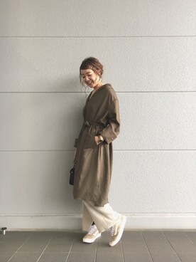 「アパレルスタッフ」｜「アイテム（その他アウター）」を使った、Rinaさん（レディース・158cm）の秋コーディネート