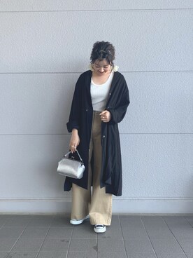 「CIAOPANIC TYPY（チャオパニックティピー）のアイテム（その他アウター）」を使った、Rinaさん（レディース・161cm）の春コーディネート
